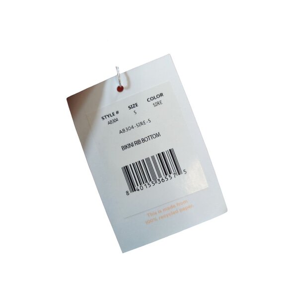 Andie Swim Bikini Rib Bottom Siren Orange Size Small - Picture 6 of 6